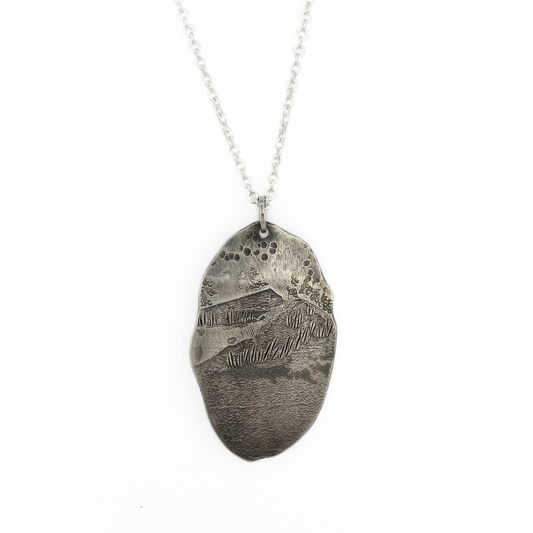 Silver Landscape Necklace