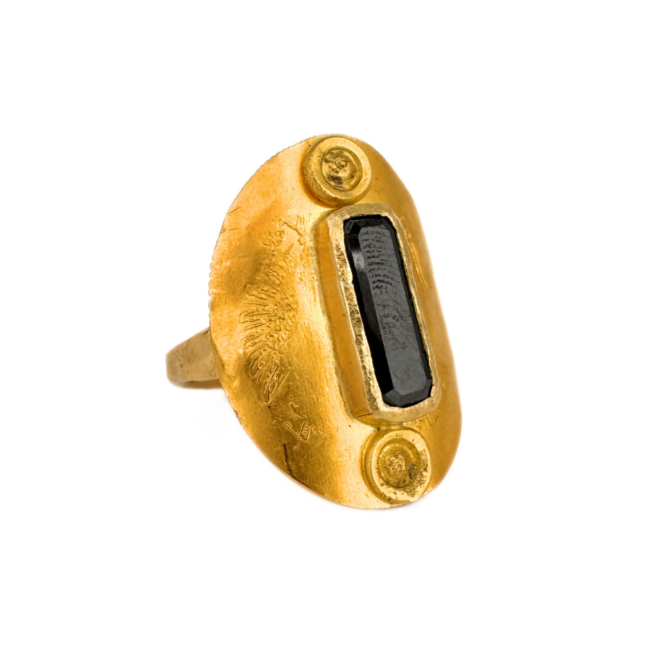 Ship Wrecked Coin and Black Diamond Ring