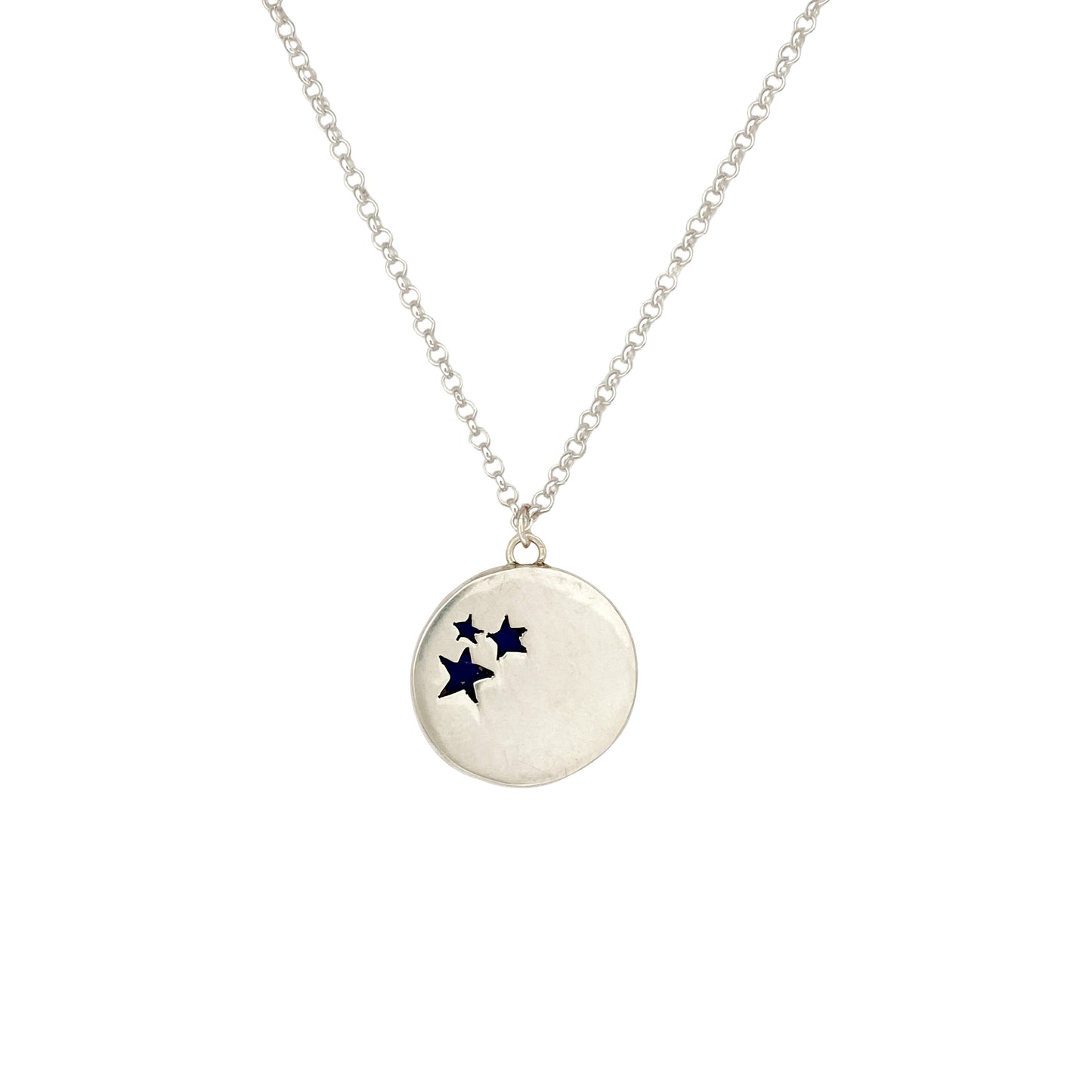 Textured Surface Lapis with Stars on the Back
