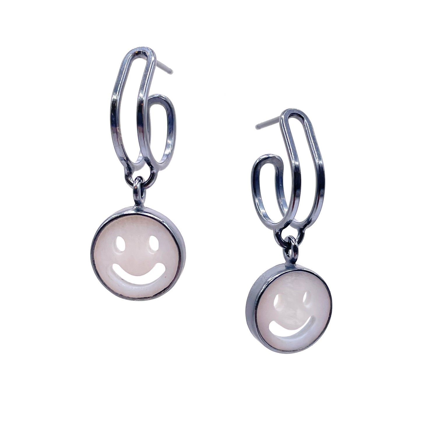Smiley Drop Hoops