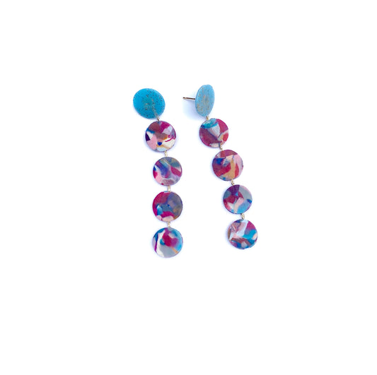 Blue & Red Melange