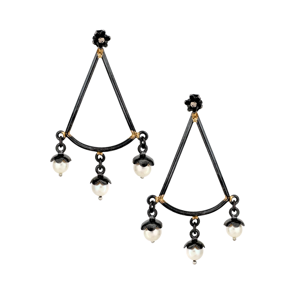 Flower Pearl Swivel Dangles