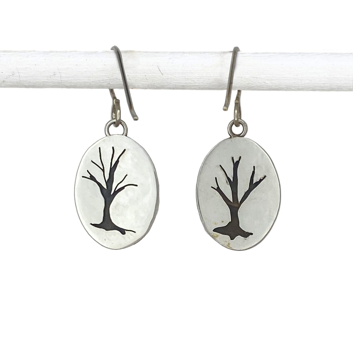 Landscape Jasper Earrings with Trees