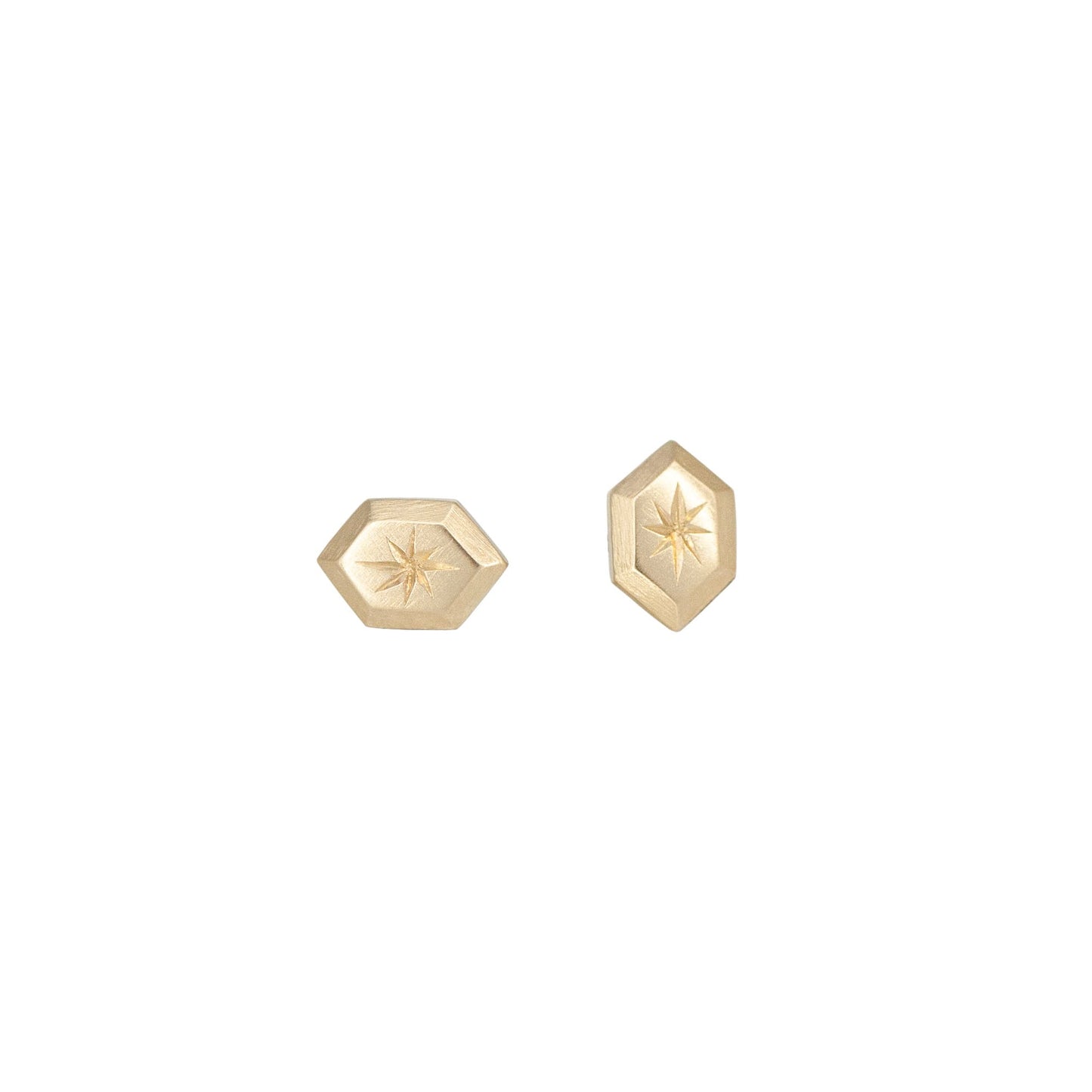 Mini Signet Studs (hex)