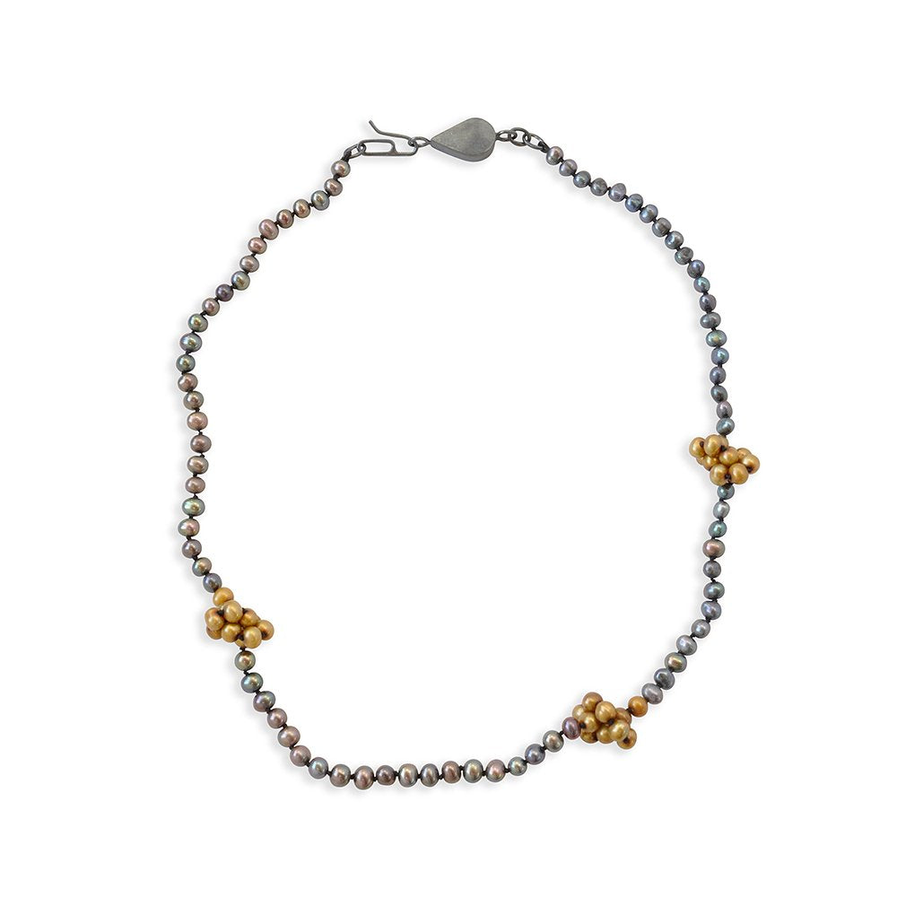 Oxi Pearl Knot Chain, Black