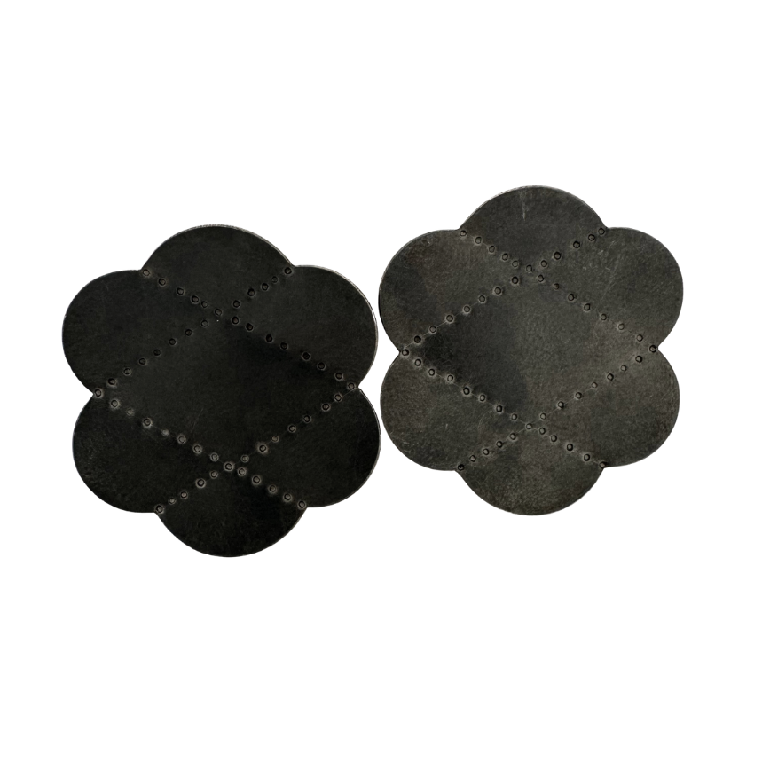 Scalloped & Faceted EARRINGS: Large Criss Cross FW
