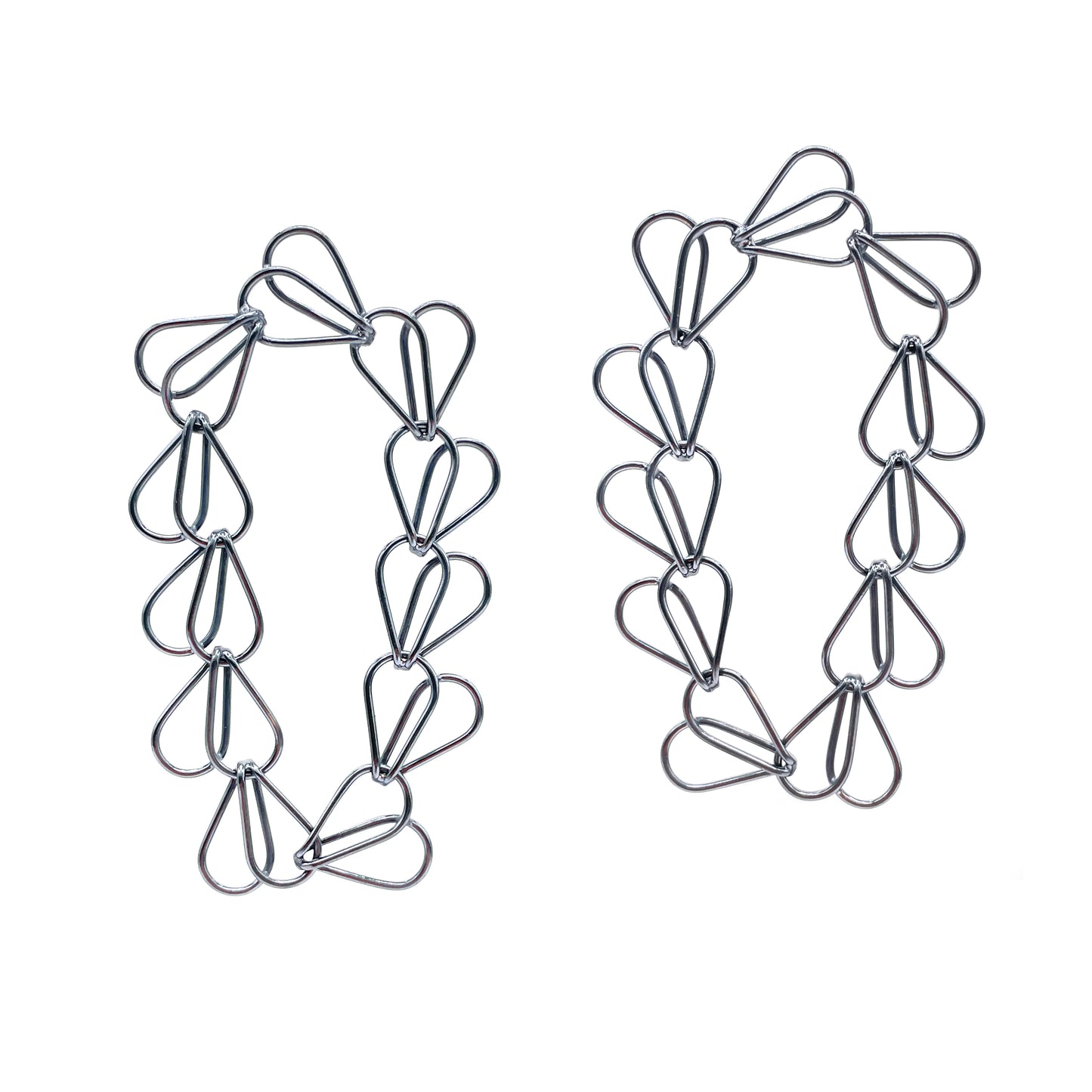Splayed Link Earrings (Small)