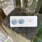 Large handstamped studs