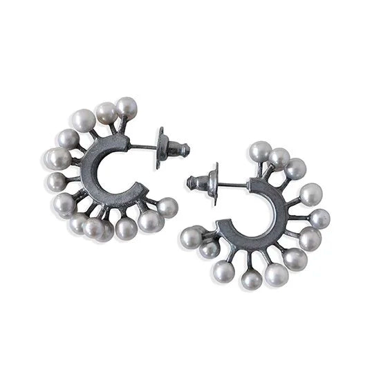 Triple Pearly Hoop Minis