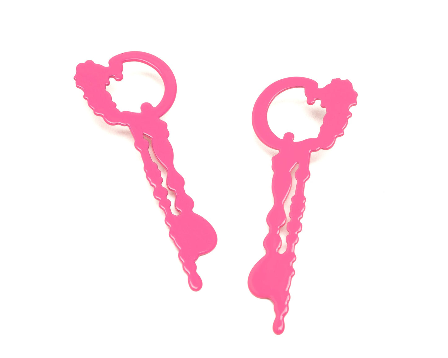 Silhouette Side Hoops, long