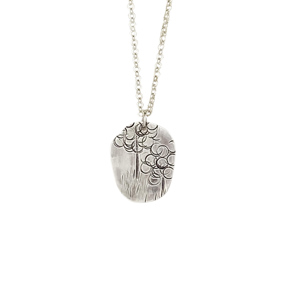 Silver Landscape Pendant 22