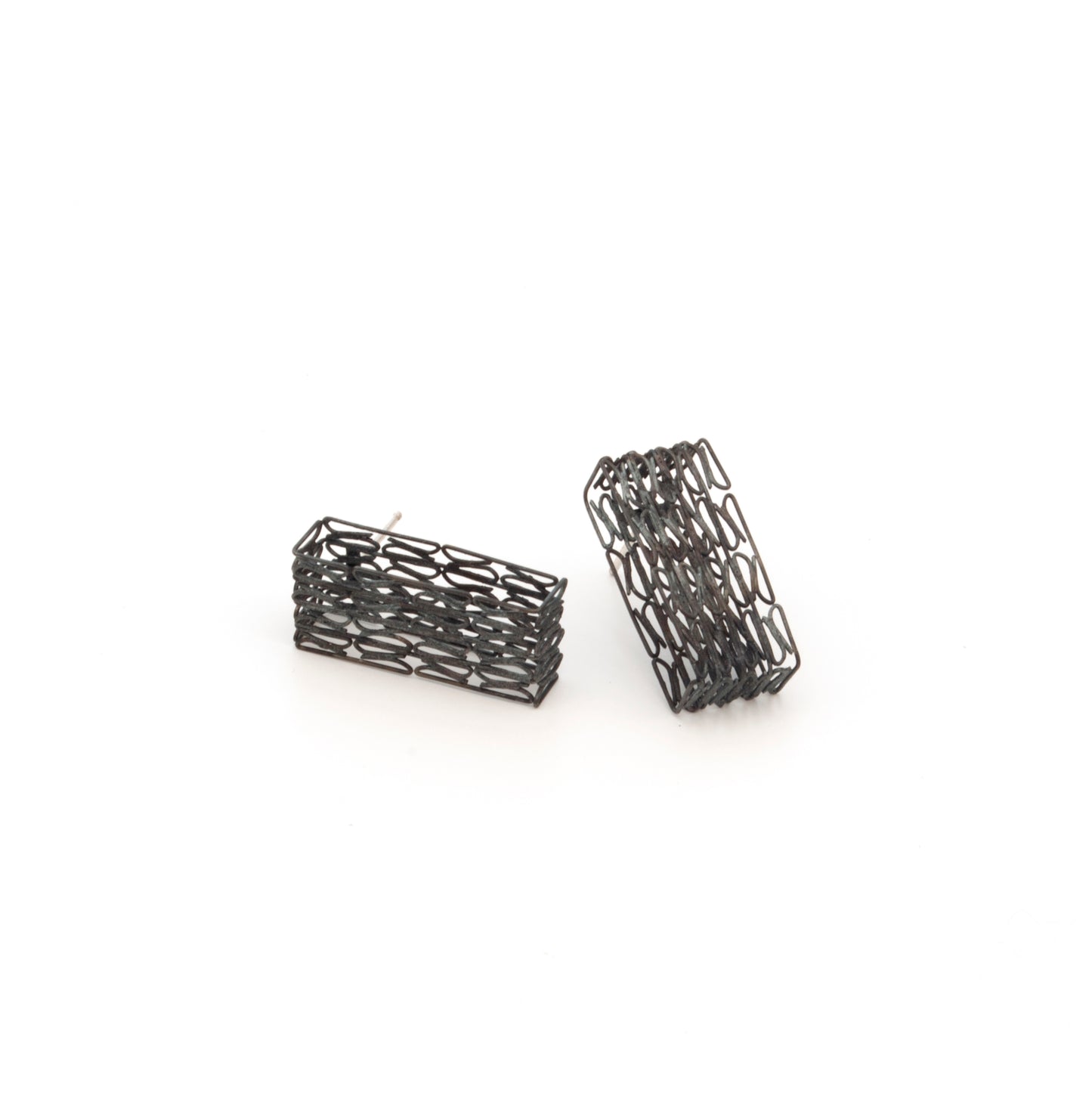 Rectangle Form Post Earrings