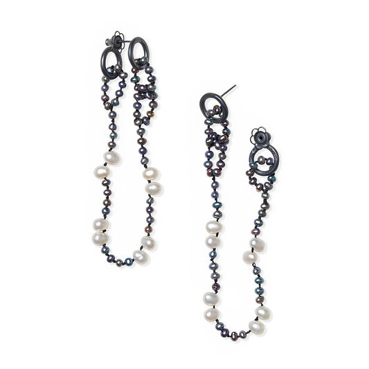 Oxi Pearl Dot and Dash Drops - BLACK