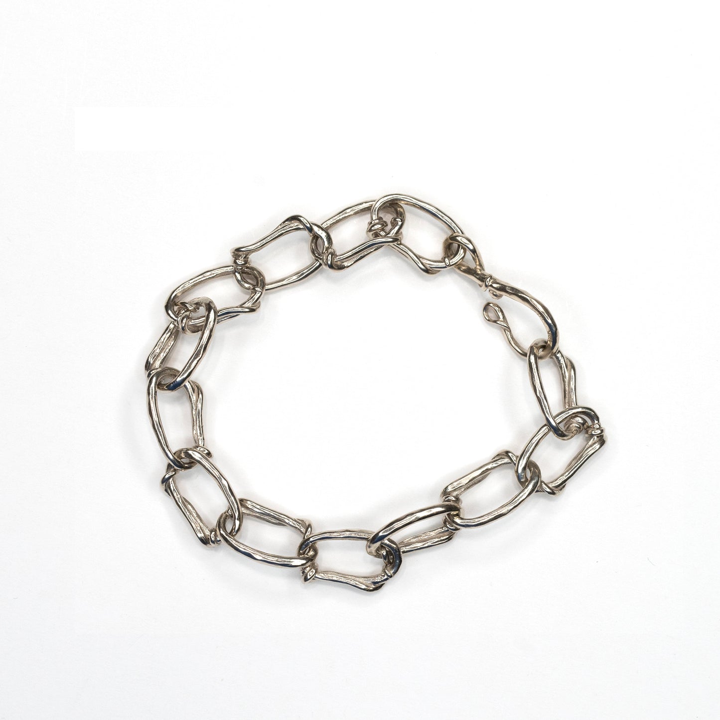 14k Oval Link Chunky Chain Yellow or White Gold Bracelet