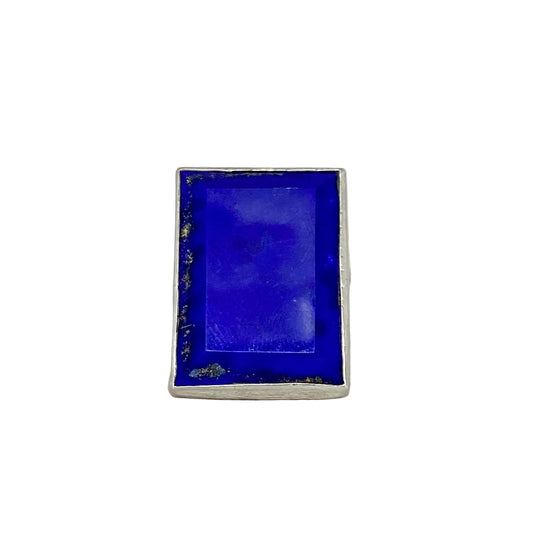 Lapis Ring with Water Stream Detail