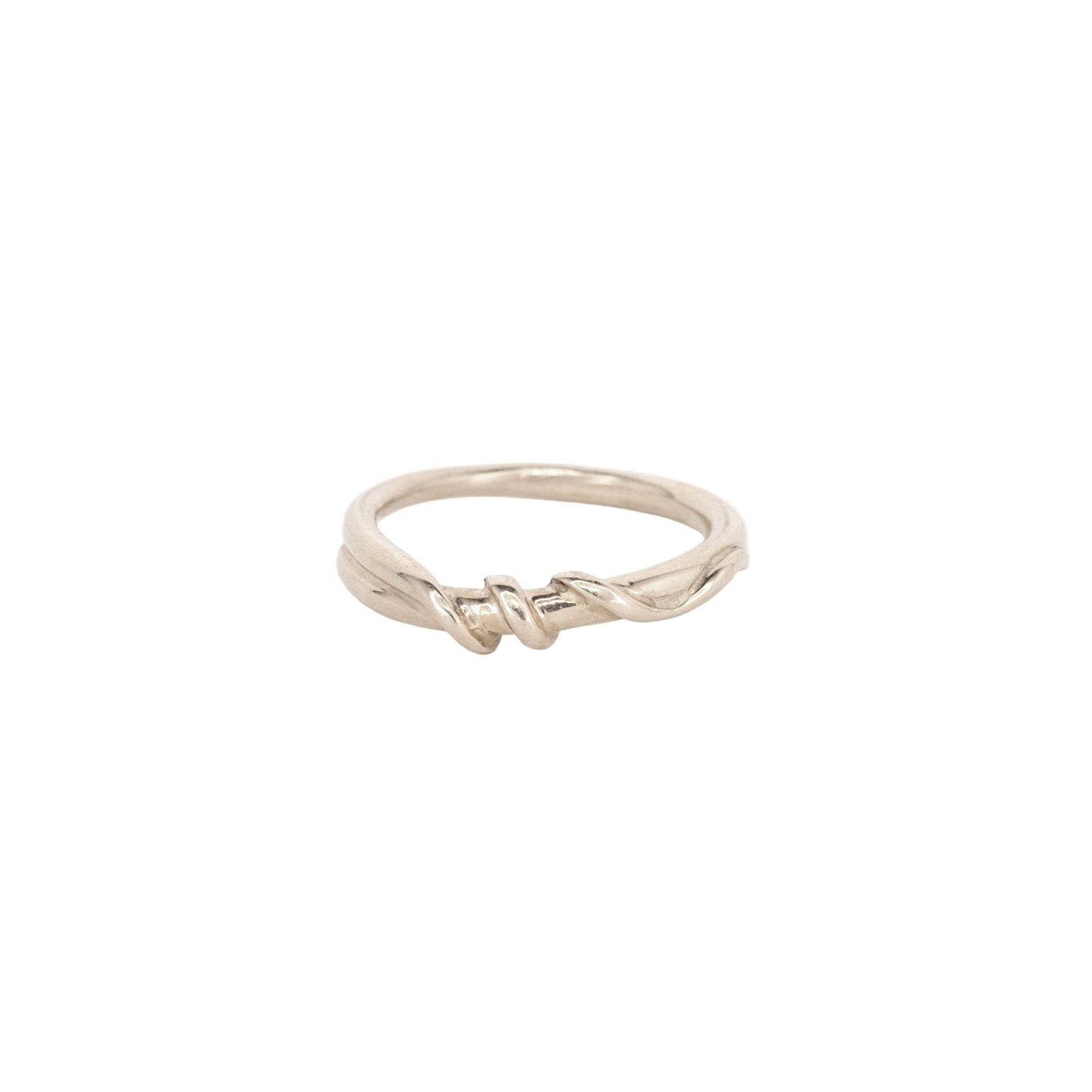 14k Thick Wrapped Vine Yellow or White Gold Band