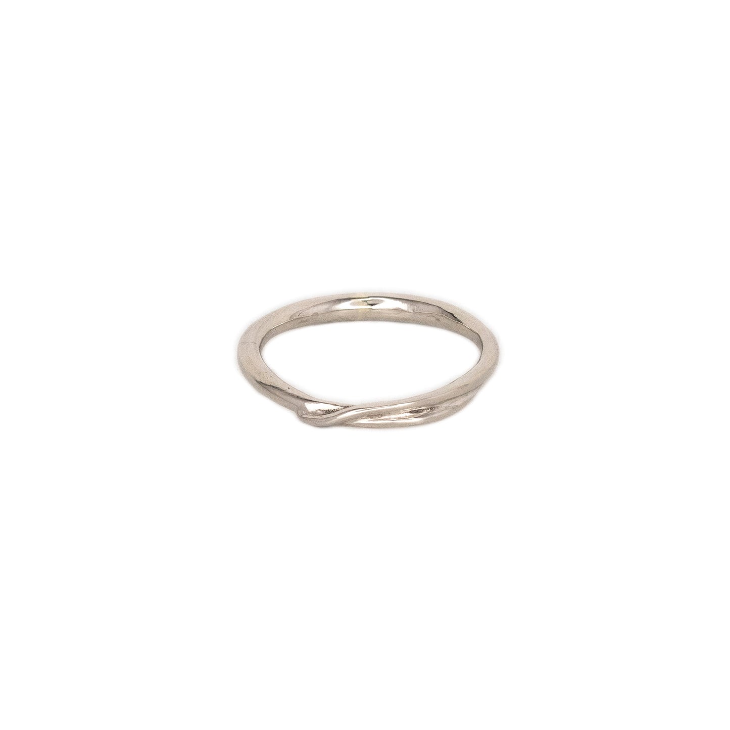 14k Overlap Vine Yellow or White Gold Band