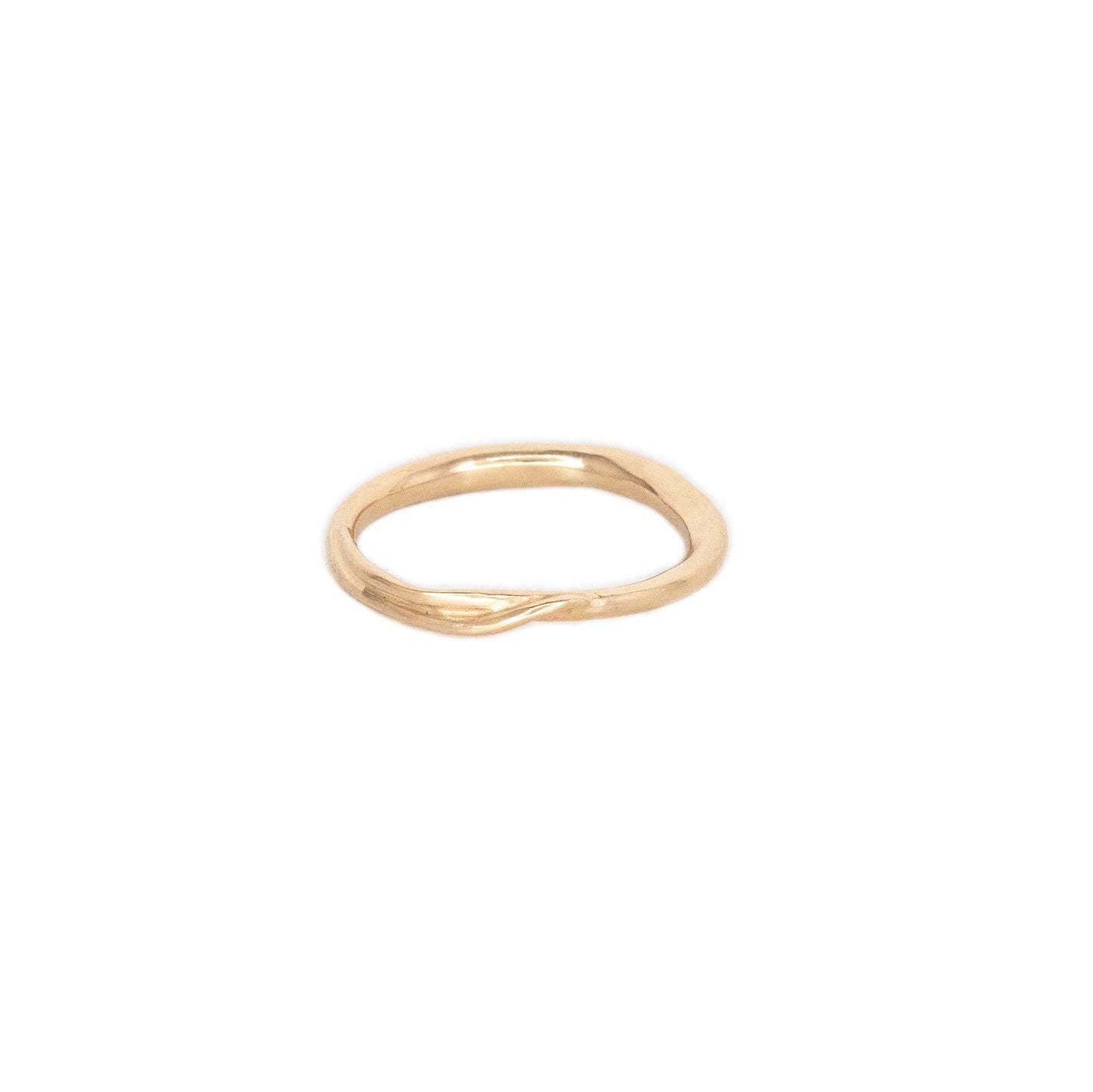 14k Overlap Vine Yellow or White Gold Band