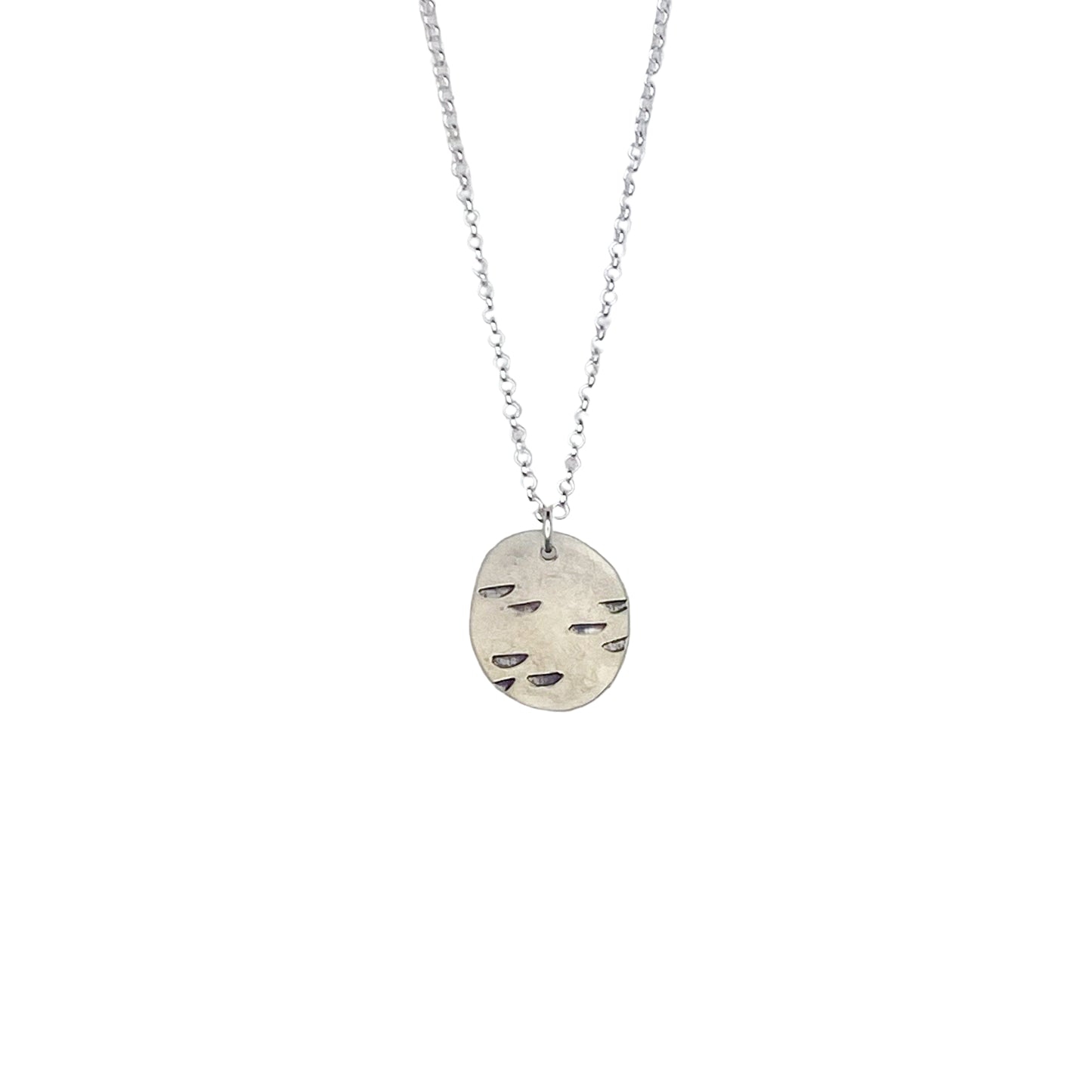 Silver Landscape Pendant 14