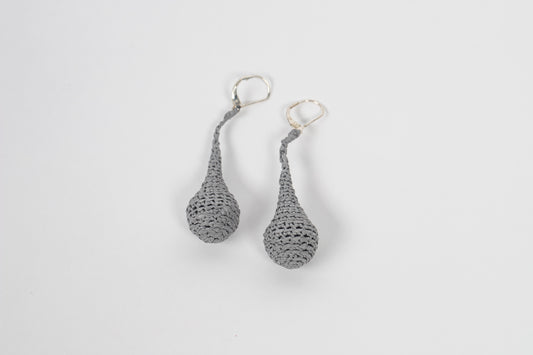 gray/gray drop earrings