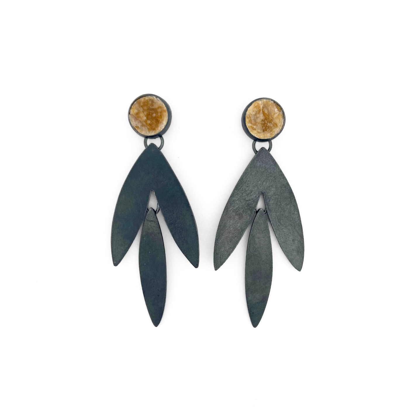 Mica EARRINGS: Symmetrical Flutter Posts