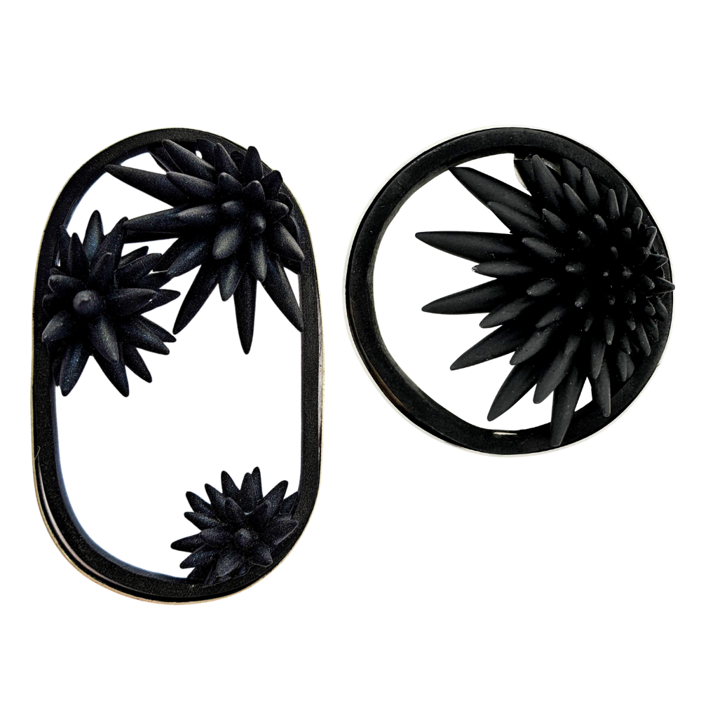 Earrings “Ferrofluid” 1