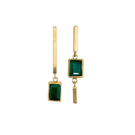 Emerald Asymetrical Posts