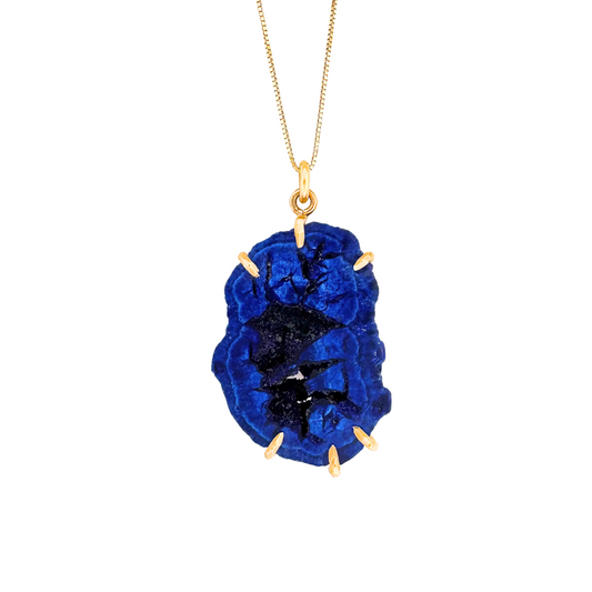 Azurite Geodes Necklace