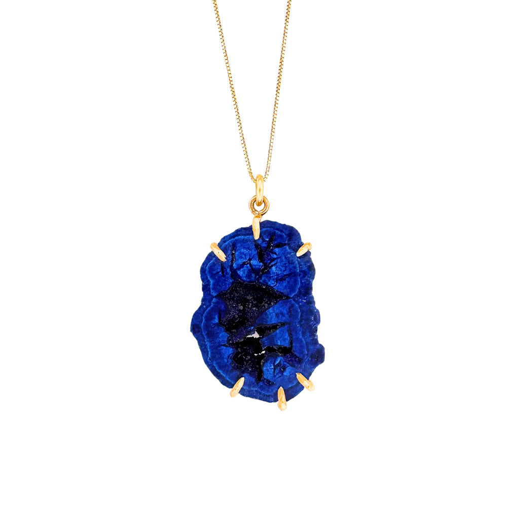 Azurite Geodes Necklace
