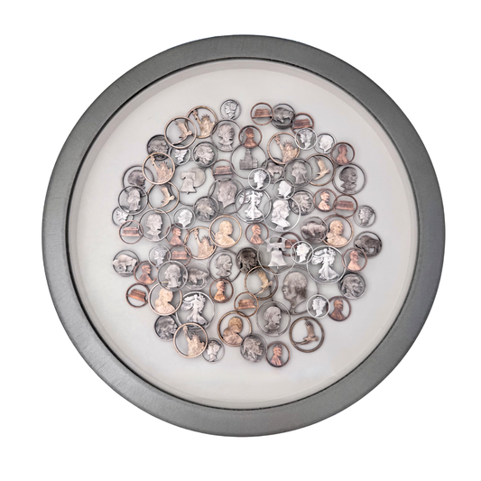 12" Steel Frame, Americana Bubbles