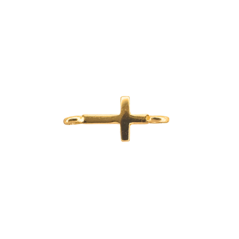 14k Gold Cross Link