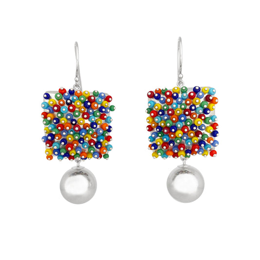 Jazzy Square Earrings