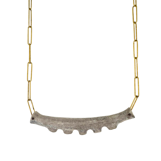 Antler Carved Barnicles Necklace