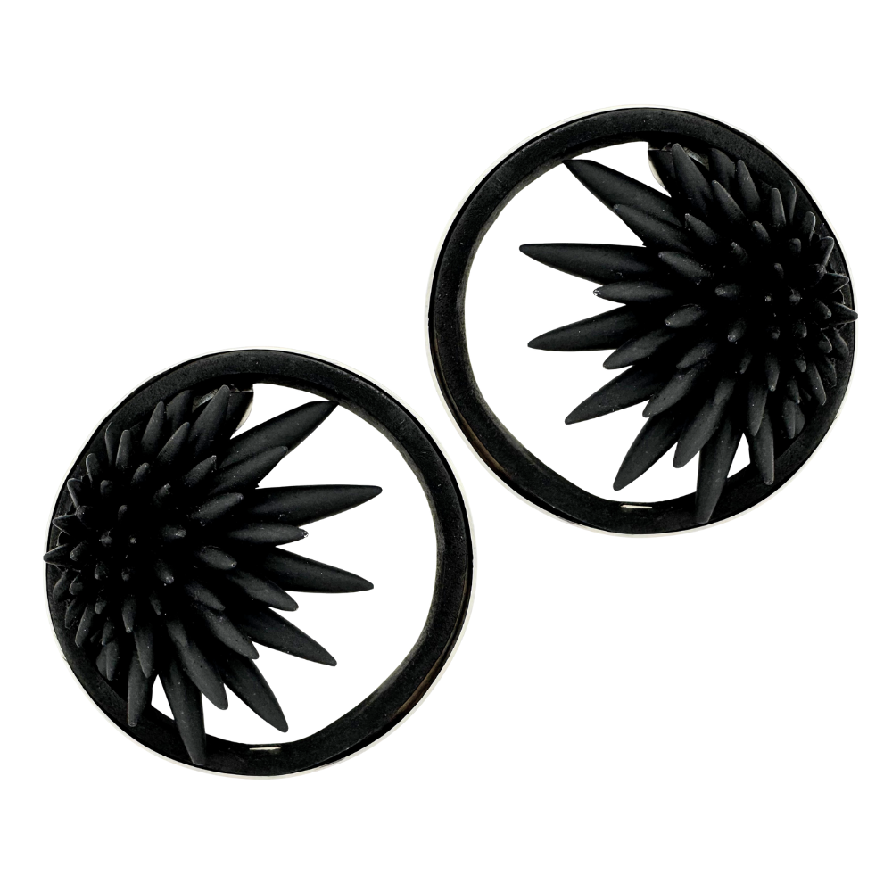 Earrings “Ferrofluid” 2