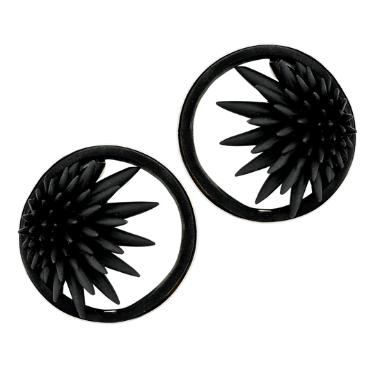 Earrings “Ferrofluid” 2