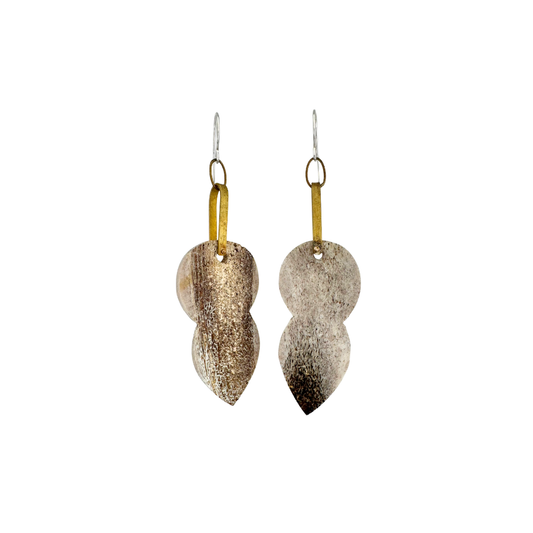 Antler Slice Earrings
