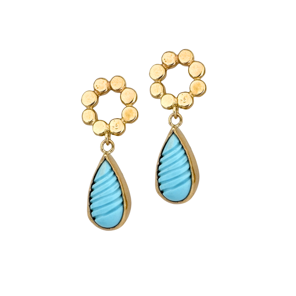 Turquoise and Floret Posts
