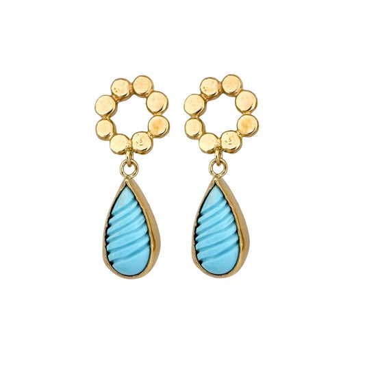 Turquoise and Floret Posts