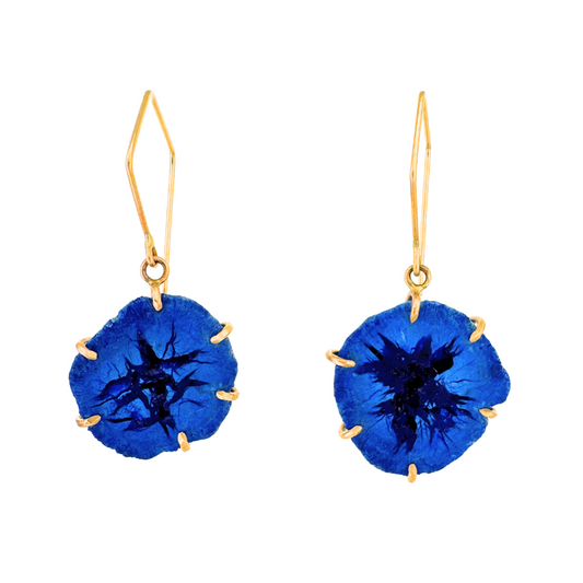 Azurite Geodes Earrings