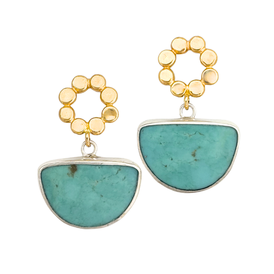 Turquoise and Floret Posts