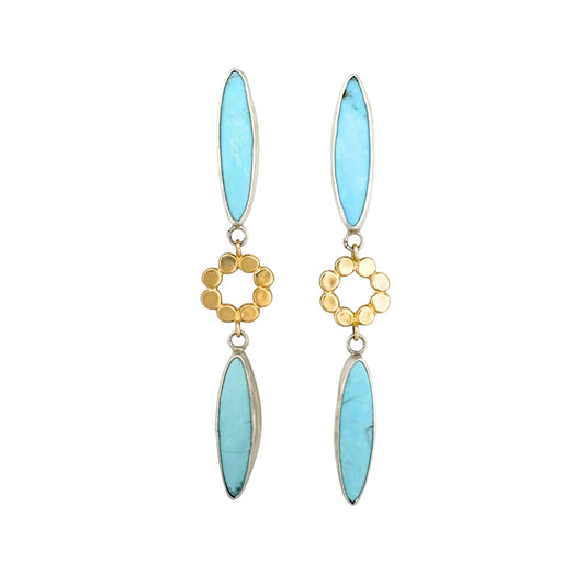 Turquoise and Floret Posts