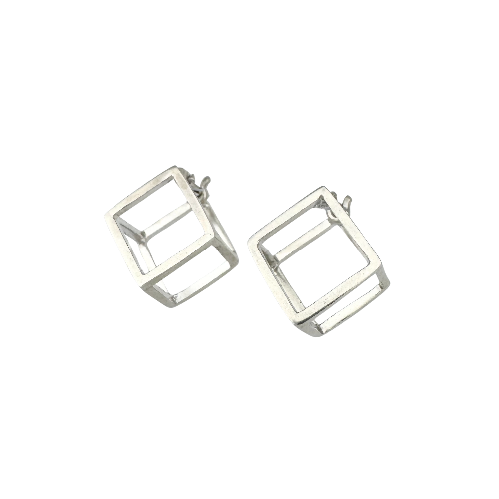 Mini Cubed Earrings