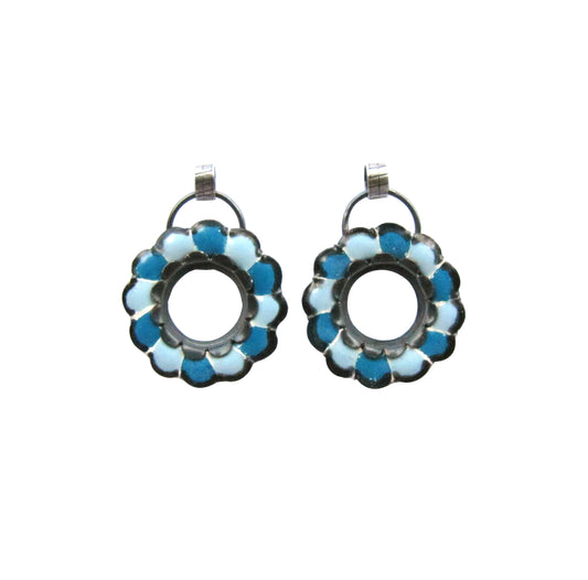 Blue Fleur earrings