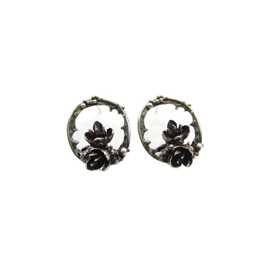 Small Triple Florette Circlette Stud Earrings