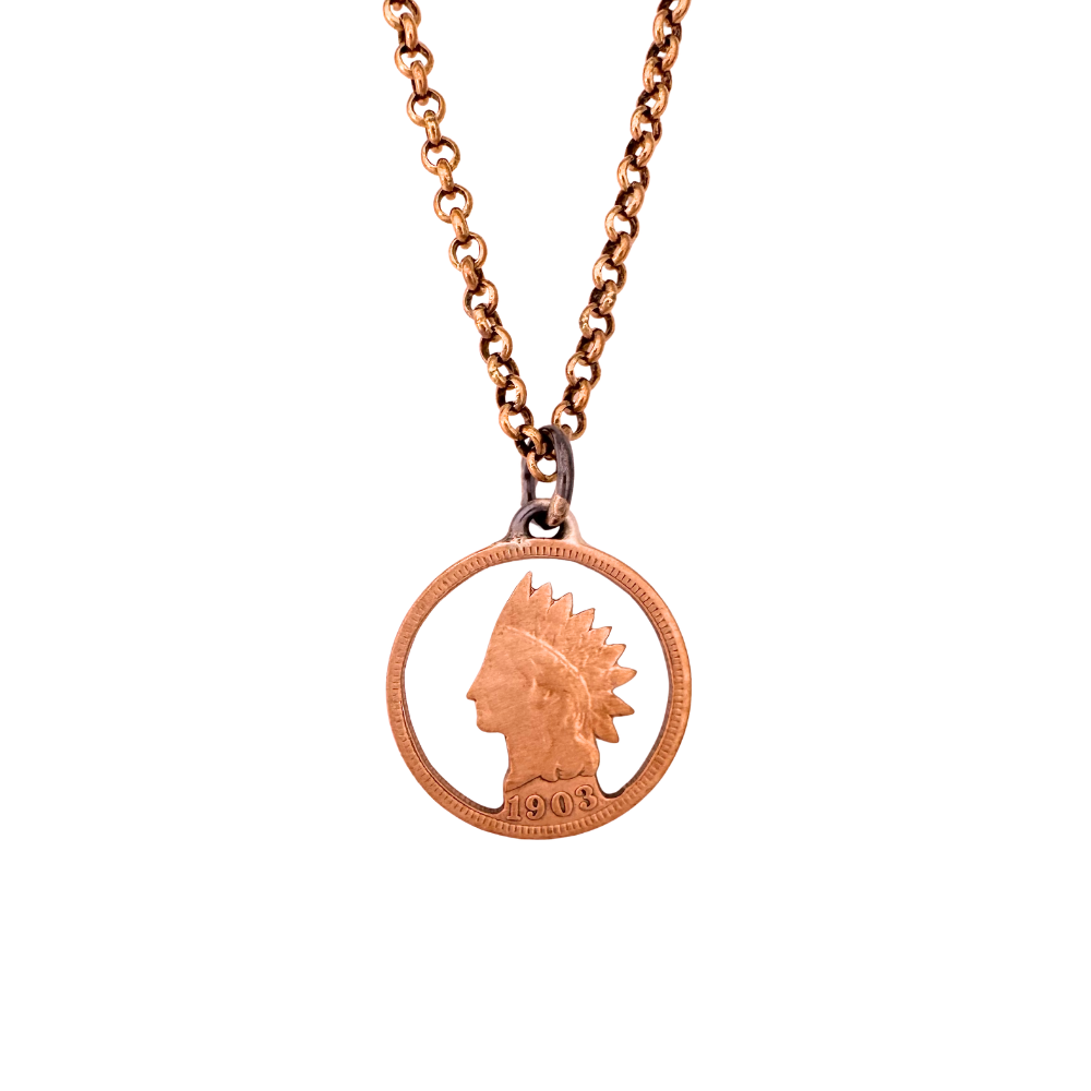 Indian Penny Circled Necklace