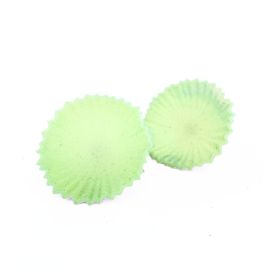 Pleated Buttons - Peach