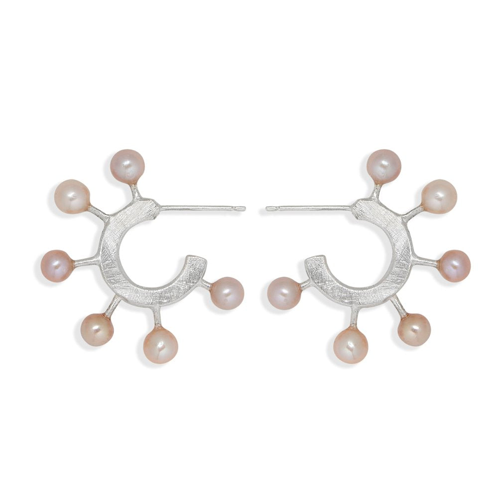 Pearly Hoop Minis - PINK