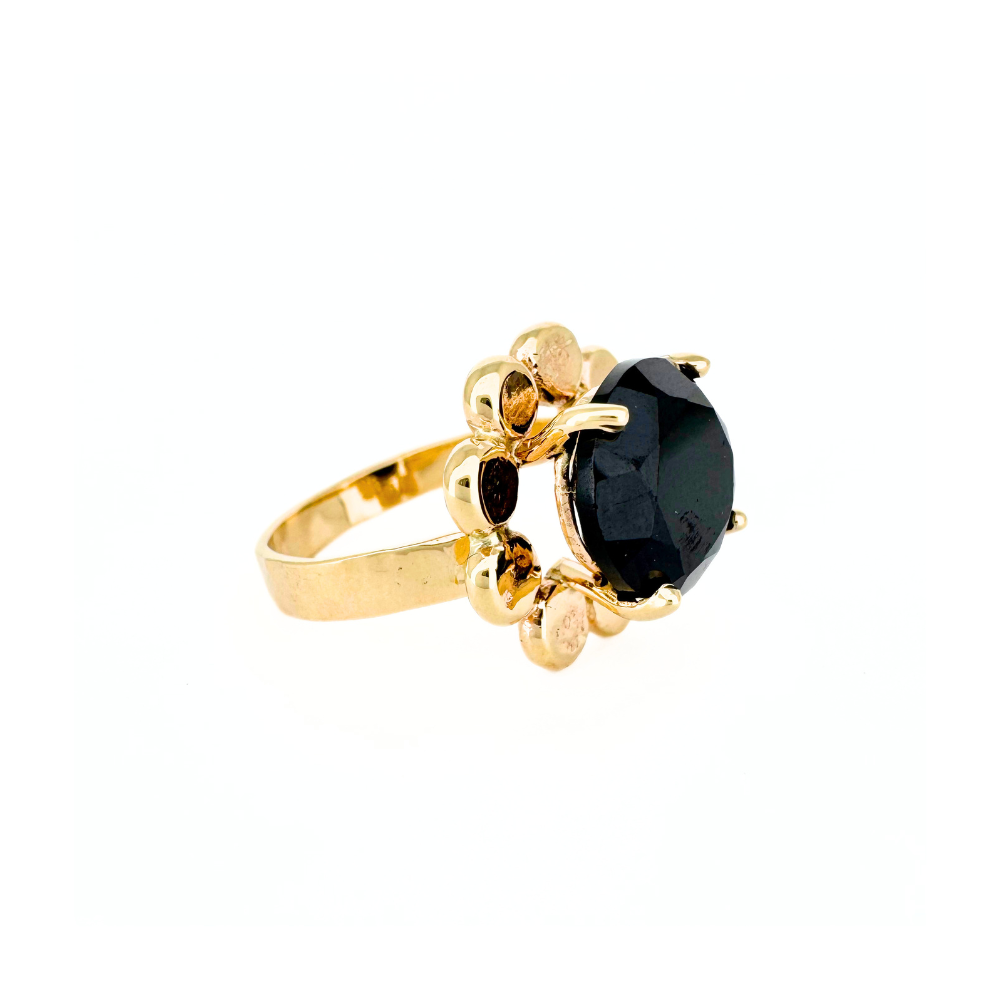 Spinel on Floret Ring