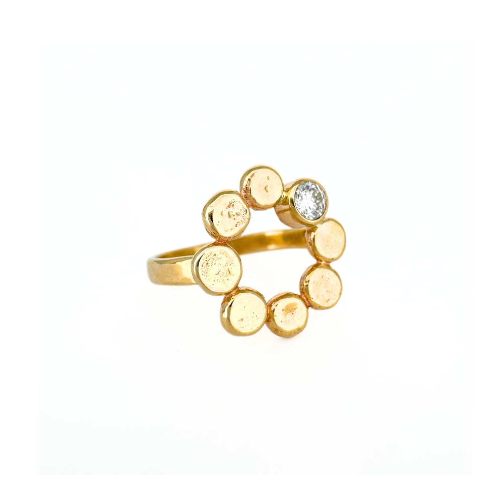 Floret with Diamond Ring