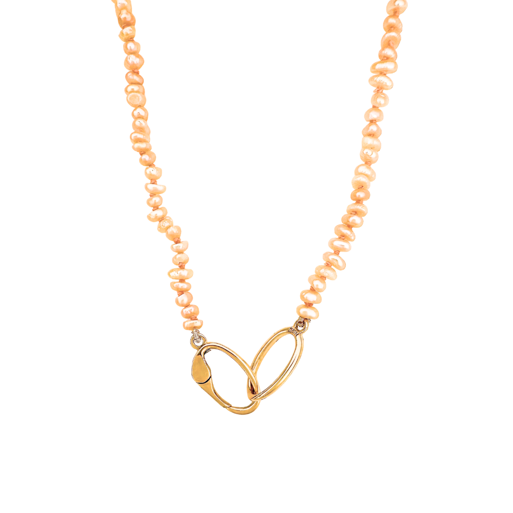 Pink Pearl Beaded Necklace